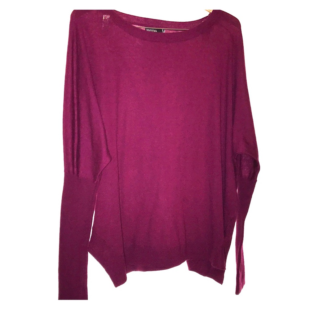 Berry Nordstrom Valette Scoop Hem Sweater | Large
